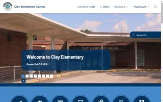 Clay Elementary School website