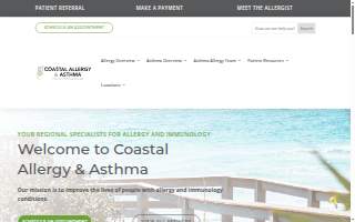 Coastal Allergy and Asthma Eastern Shore website