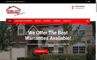 Steel City Roofers of Clay website
