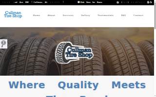 Cullman Tire Shop website