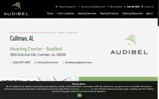 Hearing Center - Audibel website