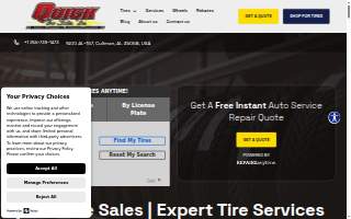 Quick Tire Sales website