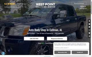 West Point Collision Center website