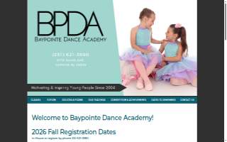 Baypointe Dance Academy website