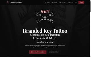 Branded Key Tattoo website