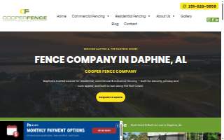 Cooper Fence Company LLC of Daphne website