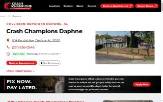 Crash Champions Collision Repair of Daphne website