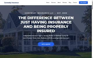 Gorowsky Insurance, LLC. website