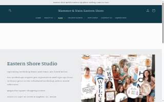 Hammer & Stain Eastern Shore website