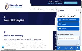 Hembree Heating & Air Conditioning website