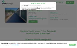 Mint Storage - Daphne website