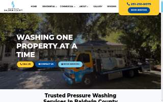 Pressure Washing Baldwin County website