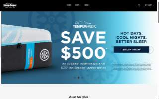 Sleep Depot website