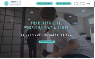 Strickland Orthodontics of Daphne website