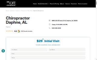 The Joint Chiropractic website