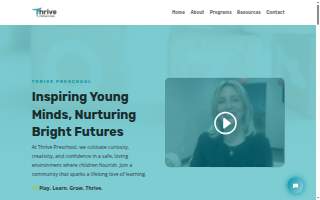 Thrive Preschool Daphne website