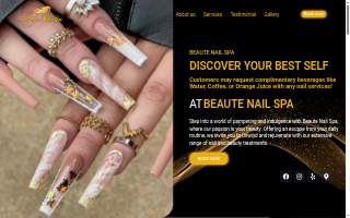 Beaute Nail Spa website