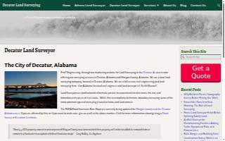 Decatur Land Surveying website