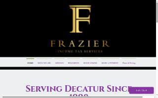 Frazier Income Tax Services website