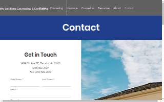 Healthy Solutions Counseling & Consulting website