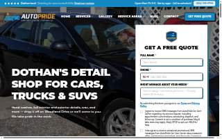 AutoPride Car Care Center website