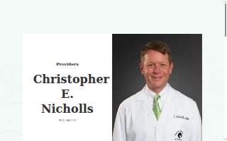 Christopher E. Nicholls, M.D. website