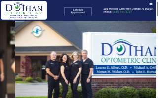 Dothan Optometric Clinic website