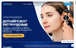 ENTCare Dothan website