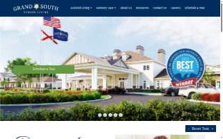 Grand South Senior Living website