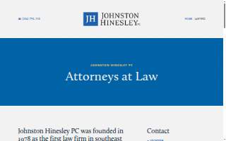 Johnston Hinesley Flowers Clenney & Turner P.C. website