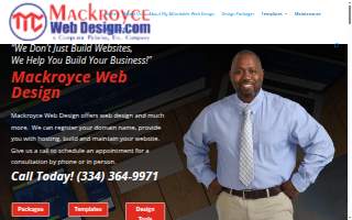 Mackroyce Web Design website