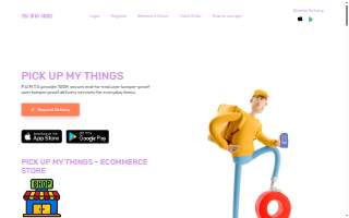 PICK UP MY THINGS website