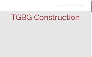 TGBG Construction website