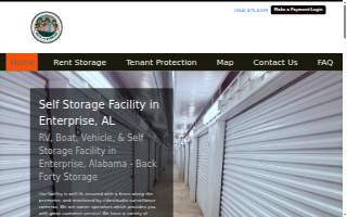 Back Forty Storage website
