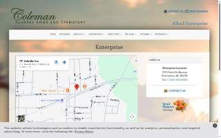 Coleman Funeral Home website