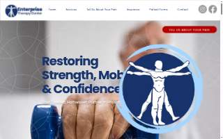Enterprise Therapy Center and Spine website