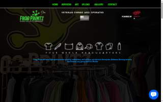 Frog Printz Screen Printing website