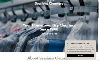 Sessions Cleaners website