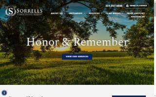 Sorrells Funeral Home & Crematory website