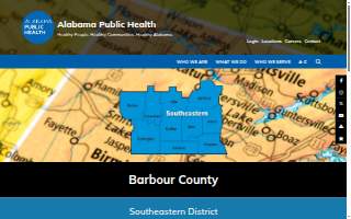 Barbour County Health Department website