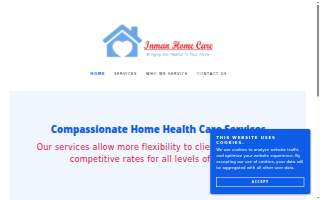 Inman Home Care website