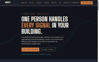 Wortz Consulting website