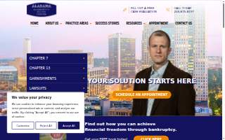 Alabama Bankruptcy Relief Center website