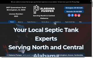 Alabama Pumper LLC of Fairfield website