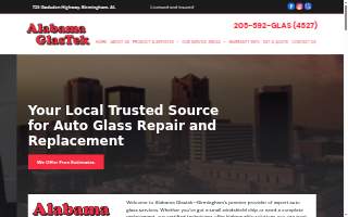 Bama Auto Glass website