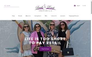 Back on the Rack Upscale Resale website