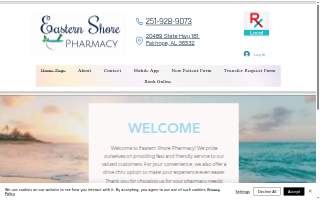 Eastern Shore Pharmacy website
