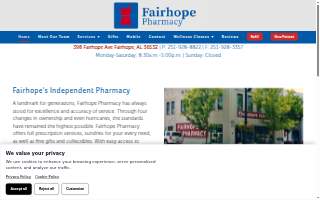 Fairhope Pharmacy website