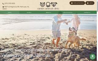 Rankin Animal Clinic website