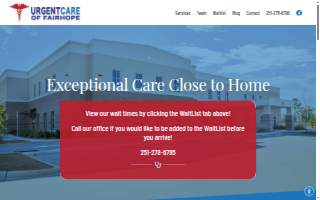Urgent Care of Fairhope website